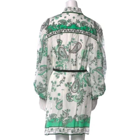 Alice and Olivia Oralia Printed Belted Dress - size 6 - NWT - Picture 7 of 9